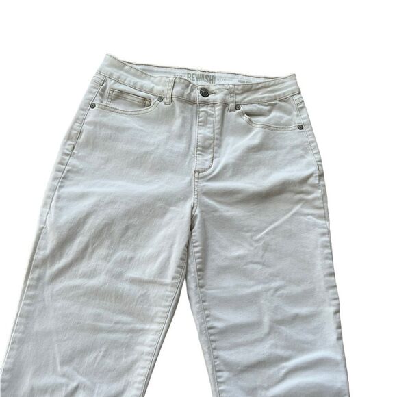 Rewash High Rise White Jeans Cropped Size 9/29 - Picture 4 of 6